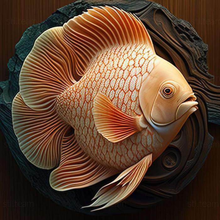 Animals Ordinary discus fish